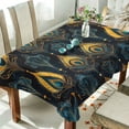 thumbnail image 1 of Yayeee Tablecloths 60" x 120" Rectangle Wrinkle Resistant Party Table Cover, Navy Blue Art Pattern, 1 of 8