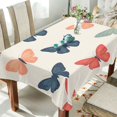 thumbnail image 1 of Yayeee Tablecloths 60" x 120" Rectangle Wrinkle Resistant Party Table Cover, Orange Butterflies, 1 of 8