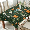 thumbnail image 1 of Yayeee Tablecloths 60" x 120" Rectangle Wrinkle Resistant Party Table Cover, Orange Flowers, 1 of 8