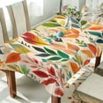 thumbnail image 1 of Yayeee Tablecloths 60" x 120" Rectangle Wrinkle Resistant Party Table Cover, Orange Leaves, 1 of 8