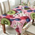 thumbnail image 1 of Yayeee Tablecloths 60" x 120" Rectangle Wrinkle Resistant Party Table Cover, Pink Kiwi, 1 of 8