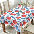 thumbnail image 1 of Yayeee Tablecloths 60" x 120" Rectangle Wrinkle Resistant Party Table Cover, Playful Strawberries, 1 of 8