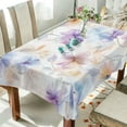 thumbnail image 1 of Yayeee Tablecloths 60" x 120" Rectangle Wrinkle Resistant Party Table Cover, Purple Flower Pattern, 1 of 8