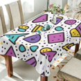 thumbnail image 1 of Yayeee Tablecloths 60" x 120" Rectangle Wrinkle Resistant Party Table Cover, Purple Retro Pattern, 1 of 8