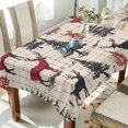 thumbnail image 1 of Yayeee Tablecloths 60" x 120" Rectangle Wrinkle Resistant Party Table Cover, Red Deer, 1 of 8