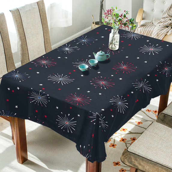 Yayeee Tablecloths 60" x 120" Rectangle Wrinkle Resistant Party Table Cover, Starry Night Pattern