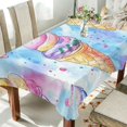 thumbnail image 1 of Yayeee Tablecloths 60" x 120" Rectangle Wrinkle Resistant Party Table Cover, Watercolor Ice Cream Pattern, 1 of 8