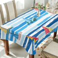 thumbnail image 1 of Yayeee Tablecloths 60" x 120" Rectangle Wrinkle Resistant Party Table Cover, Yellow Sailboats, 1 of 8