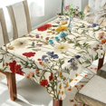 thumbnail image 1 of Yayeee Tablecloths 60" x 60" Rectangle Wrinkle Resistant Party Table Cover, Beige Floral, 1 of 8