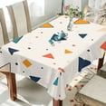 thumbnail image 1 of Yayeee Tablecloths 60" x 60" Rectangle Wrinkle Resistant Party Table Cover, Beige Simple Shapes, 1 of 8
