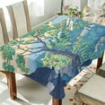 thumbnail image 1 of Yayeee Tablecloths 60" x 60" Rectangle Wrinkle Resistant Party Table Cover, Beige Tree, 1 of 8