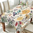 thumbnail image 1 of Yayeee Tablecloths 60" x 60" Rectangle Wrinkle Resistant Party Table Cover, Birds and Teapots, 1 of 8