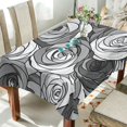 thumbnail image 1 of Yayeee Tablecloths 60" x 60" Rectangle Wrinkle Resistant Party Table Cover, Black Roses, 1 of 8