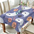 thumbnail image 1 of Yayeee Tablecloths 60" x 60" Rectangle Wrinkle Resistant Party Table Cover, Blue Cute Halloween, 1 of 8