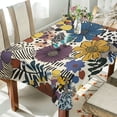 thumbnail image 1 of Yayeee Tablecloths 60" x 60" Rectangle Wrinkle Resistant Party Table Cover, Blue Flowers, 1 of 8