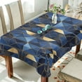 thumbnail image 1 of Yayeee Tablecloths 60" x 60" Rectangle Wrinkle Resistant Party Table Cover, Blue Geometric Pattern, 1 of 8