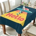 thumbnail image 1 of Yayeee Tablecloths 60" x 60" Rectangle Wrinkle Resistant Party Table Cover, Blue UFO, 1 of 8