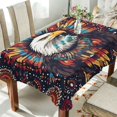 thumbnail image 1 of Yayeee Tablecloths 60" x 60" Rectangle Wrinkle Resistant Party Table Cover, Brown Abstract Eagle, 1 of 8
