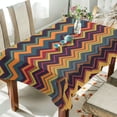 thumbnail image 1 of Yayeee Tablecloths 60" x 60" Rectangle Wrinkle Resistant Party Table Cover, Brown Geometric, 1 of 8