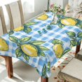 thumbnail image 1 of Yayeee Tablecloths 60" x 60" Rectangle Wrinkle Resistant Party Table Cover, Cartoon Plaid Lemon, 1 of 8