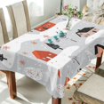 thumbnail image 1 of Yayeee Tablecloths 60" x 60" Rectangle Wrinkle Resistant Party Table Cover, Cartoon Red Houses, 1 of 8