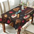 thumbnail image 1 of Yayeee Tablecloths 60" x 60" Rectangle Wrinkle Resistant Party Table Cover, Chocolate Cakes, 1 of 8