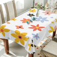 thumbnail image 1 of Yayeee Tablecloths 60" x 60" Rectangle Wrinkle Resistant Party Table Cover, Colorful Retro Floral, 1 of 8