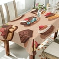 thumbnail image 1 of Yayeee Tablecloths 60" x 60" Rectangle Wrinkle Resistant Party Table Cover, Creamy Cake, 1 of 8