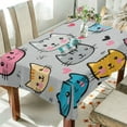 thumbnail image 1 of Yayeee Tablecloths 60" x 60" Rectangle Wrinkle Resistant Party Table Cover, Cute Cat Pattern, 1 of 8