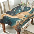 thumbnail image 1 of Yayeee Tablecloths 60" x 60" Rectangle Wrinkle Resistant Party Table Cover, Dinosaur at Night, 1 of 8