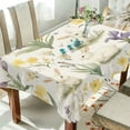thumbnail image 1 of Yayeee Tablecloths 60" x 60" Rectangle Wrinkle Resistant Party Table Cover, Floral Rabbit, 1 of 8