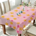 thumbnail image 1 of Yayeee Tablecloths 60" x 60" Rectangle Wrinkle Resistant Party Table Cover, Gradient Pink Stars, 1 of 8
