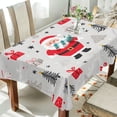thumbnail image 1 of Yayeee Tablecloths 60" x 60" Rectangle Wrinkle Resistant Party Table Cover, Gray Christmas Santa, 1 of 8