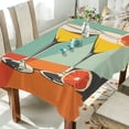 thumbnail image 1 of Yayeee Tablecloths 60" x 60" Rectangle Wrinkle Resistant Party Table Cover, Green Glasses, 1 of 8