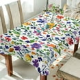 thumbnail image 1 of Yayeee Tablecloths 60" x 60" Rectangle Wrinkle Resistant Party Table Cover, Green Wildflower Pattern, 1 of 8