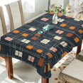 thumbnail image 1 of Yayeee Tablecloths 60" x 60" Rectangle Wrinkle Resistant Party Table Cover, Orange Checkered Pattern, 1 of 8