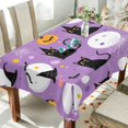 thumbnail image 1 of Yayeee Tablecloths 60" x 60" Rectangle Wrinkle Resistant Party Table Cover, Purple Halloween Pattern, 1 of 8