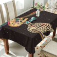 thumbnail image 1 of Yayeee Tablecloths 60" x 60" Rectangle Wrinkle Resistant Party Table Cover, Skeleton Stripes, 1 of 8