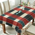 thumbnail image 1 of Yayeee Tablecloths 60" x 60" Rectangle Wrinkle Resistant Party Table Cover, Vibrant Red Tartan Pattern, 1 of 8