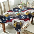 thumbnail image 1 of Yayeee Tablecloths 60" x 90" Rectangle Wrinkle Resistant Party Table Cover, American Eagle Pattern, 1 of 8