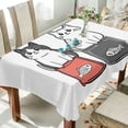 thumbnail image 1 of Yayeee Tablecloths 60" x 90" Rectangle Wrinkle Resistant Party Table Cover, Black Chubby Cat, 1 of 8