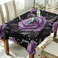thumbnail image 1 of Yayeee Tablecloths 60" x 90" Rectangle Wrinkle Resistant Party Table Cover, Black Roses, 1 of 8