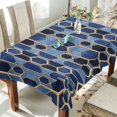 thumbnail image 1 of Yayeee Tablecloths 60" x 90" Rectangle Wrinkle Resistant Party Table Cover, Blue Hexagon Pattern, 1 of 8