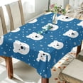 thumbnail image 1 of Yayeee Tablecloths 60" x 90" Rectangle Wrinkle Resistant Party Table Cover, Blue Polar Bear, 1 of 8