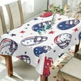 thumbnail image 1 of Yayeee Tablecloths 60" x 90" Rectangle Wrinkle Resistant Party Table Cover, Cartoon American Football Helmets, 1 of 8
