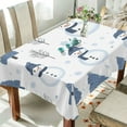 thumbnail image 1 of Yayeee Tablecloths 60" x 90" Rectangle Wrinkle Resistant Party Table Cover, Cartoon Snowmen, 1 of 8