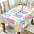 thumbnail image 1 of Yayeee Tablecloths 60" x 90" Rectangle Wrinkle Resistant Party Table Cover, Colorful Gummy Bears Pattern, 1 of 8