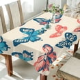 thumbnail image 1 of Yayeee Tablecloths 60" x 90" Rectangle Wrinkle Resistant Party Table Cover, Green Butterflies, 1 of 8