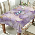 thumbnail image 1 of Yayeee Tablecloths 60" x 90" Rectangle Wrinkle Resistant Party Table Cover, Pastel Purple Marble Pattern, 1 of 8