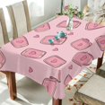 thumbnail image 1 of Yayeee Tablecloths 60" x 90" Rectangle Wrinkle Resistant Party Table Cover, Phones and Hearts, 1 of 8